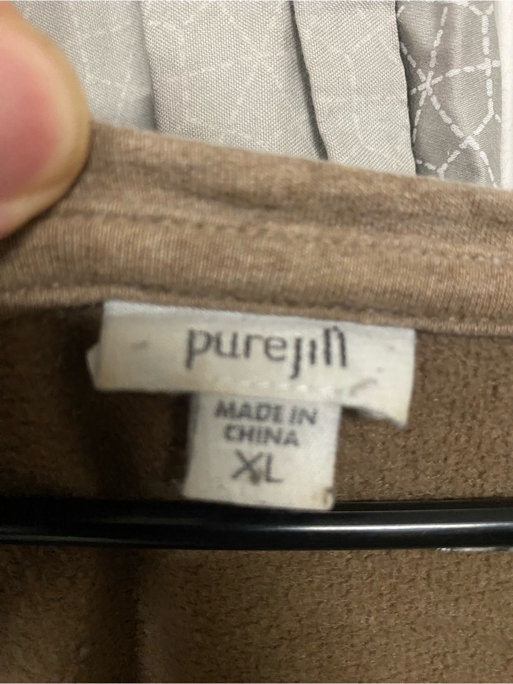 Pure Jill Taupe Long Sleeve Dress - Picture 2 of 2